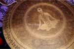 Chakra Yogi Carved Tibetan Gong – Handmade Gong for Sound Healing and Meditation – Includes Felt Striker – Wall Hanging – Made in Nepal
