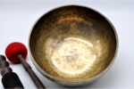 12-Inch Diameter Full Moon Singing Bowl – Best for Head Therapy – Handmade in Nepal