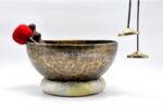 13-Inch Diameter Full Moon Singing Bowl – Hand-Hammered in Nepal