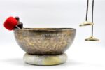 13-Inch Diameter Full Moon Singing Bowl – Hand-Hammered in Nepal
