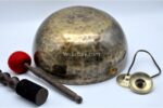 13-Inch Diameter Full Moon Singing Bowl – Hand-Hammered in Nepal