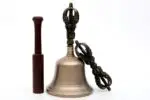 6-Inch Tall Bronze Tibetan Bell – handcrafted using traditional methods, featuring a smooth finish and rich tonal quality, perfect for meditation, spiritual practice, and rituals.