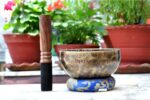 6-Inch Handmade Full Moon Singing Bowl with Striker and Cushion – Nepal