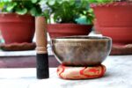 5-Inch Diameter Handmade Full Moon Singing Bowl from Nepal – Meditation and Sound Healing Tool