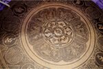 Mantra Mandala Carved Tibetan Gong – Handmade Gong with Sacred Etchings – Deep Resonant Sound for Meditation and Chakra Healing – Includes Felt Striker – From Nepal