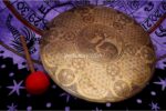 Yin Yang Tree Tibetan Gong – Hand-Etched Gong for Meditation and Chakra Healing – Handmade in Nepal