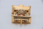5.5-inch Tibetan Prayer Wheel with 2-line mantra and brass base handmade in Nepal