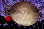 Endless Knot Tibetan Gong – Handmade Gong for Sound Healing and Meditation – Mantra Decorated Gong from Nepal