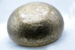 Extra large handmade Shiva singing bowl with Nataraja center, Tibetan mantras, Om symbols, and Shree Yantra on the base