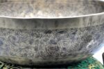 Large Chakra Yogi singing bowl with chakra symbols, Vajra, and auspicious engravings