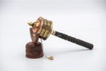 Copper prayer wheel engraved with Om Mani Padme Hum and lucky symbols