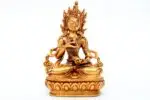 Handmade Vajrasattva Statue seated in meditative posture holding vajra and bell – crafted from brass with intricate details, representing purification and spiritual awakening.