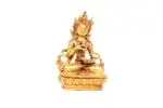 Handmade Vajrasattva Statue seated in meditative posture holding vajra and bell – crafted from brass with intricate details, representing purification and spiritual awakening.