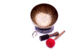 10-Inch Old Finish Handmade Singing Bowl with Cushion, Mallet & Mantra Bracelet