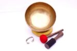 10-Inch Handmade Tibetan Singing Bowl – Dim Finish with Mallet, Felt Striker, Cushion & Bracelet