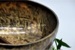 11-Inch Old Finish Handmade Singing Bowl with Cushion, Mallet & Mantra Bracelet