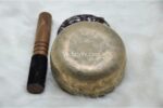 Collected antique Thadobati singing bowl showing natural patina, aged marks, and authentic surface texture
