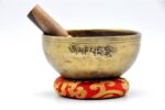 5-Inch Jhumka Full Moon Singing Bowl handmade in Nepal for chakra healing and meditation