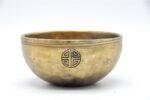 5-Inch Jhumka Full Moon Singing Bowl handmade in Nepal for chakra healing and meditation