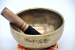 5-Inch Jhumka Full Moon Singing Bowl handmade in Nepal for chakra healing and meditation