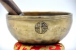 5-Inch Jhumka Full Moon Singing Bowl handmade in Nepal for chakra healing and meditation