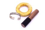 5-Inch Old Finish Handmade Singing Bowl with Cushion, Mallet & Mantra Bracelet