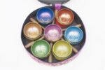 7 Chakra Color Healing Singing Bowl Set of 7 – 3.75 Inch Handmade in Nepal with Bracelet