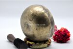 Antique Tibetan Koprebati singing bowl with rounded walls and wide opening