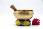 7.5 inch Tibetan Therapy singing bowl with thin walls and deep resonance – handmade Himalayan bowl