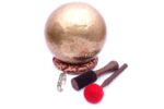 9-Inch Handmade Tibetan Singing Bowl – Dim Finish with Mallet, Felt Striker, Cushion & Bracelet