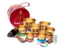 Hand Beaten Singing Bowl Set of 7 – Handmade in Nepal with chakra cushions and bracelet